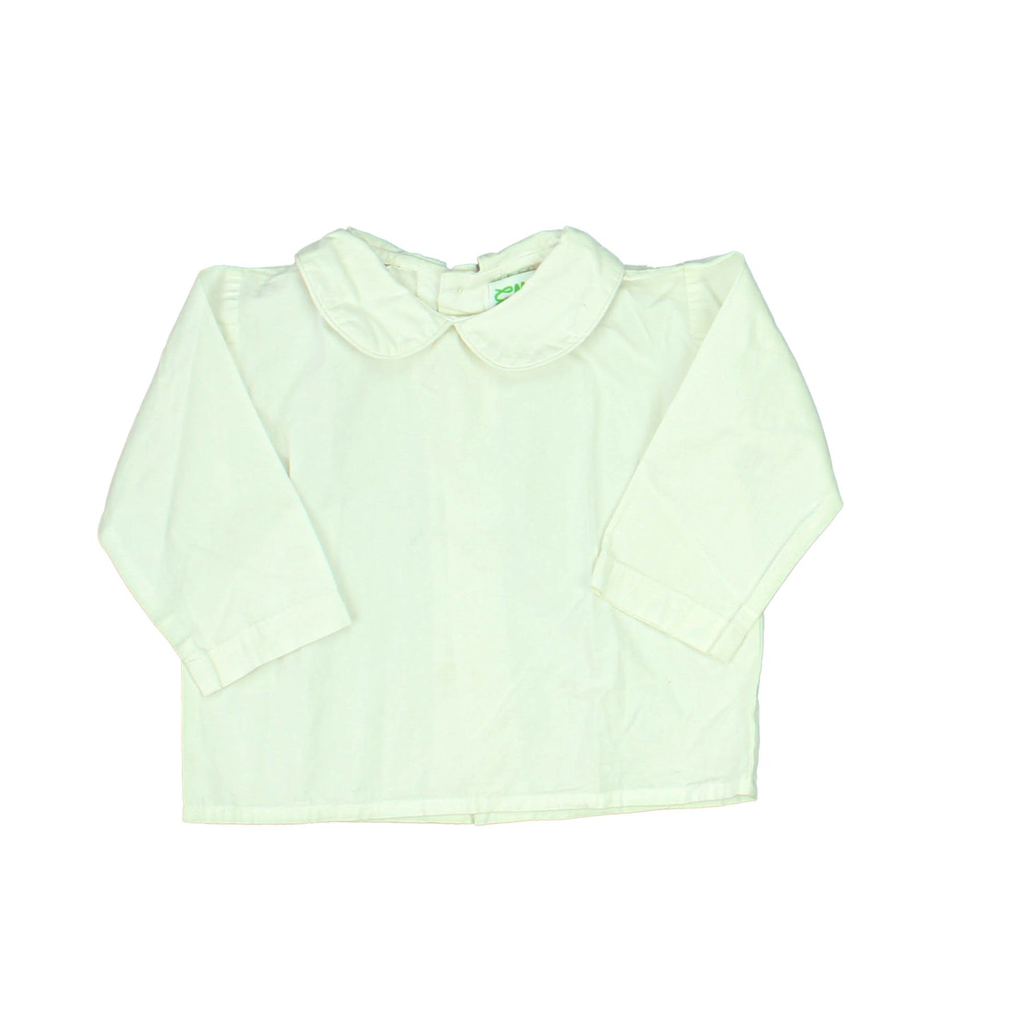 EllieO Girls White Blouse Size: 12 Months White