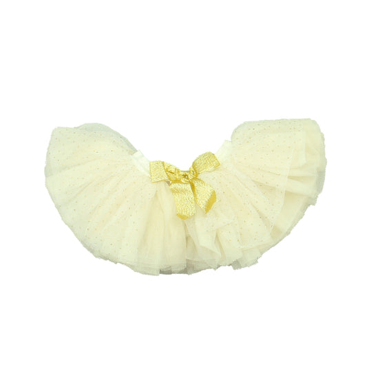 Elly & Emmy Girls Ivory | Gold Tutu Size: 0-12 Months