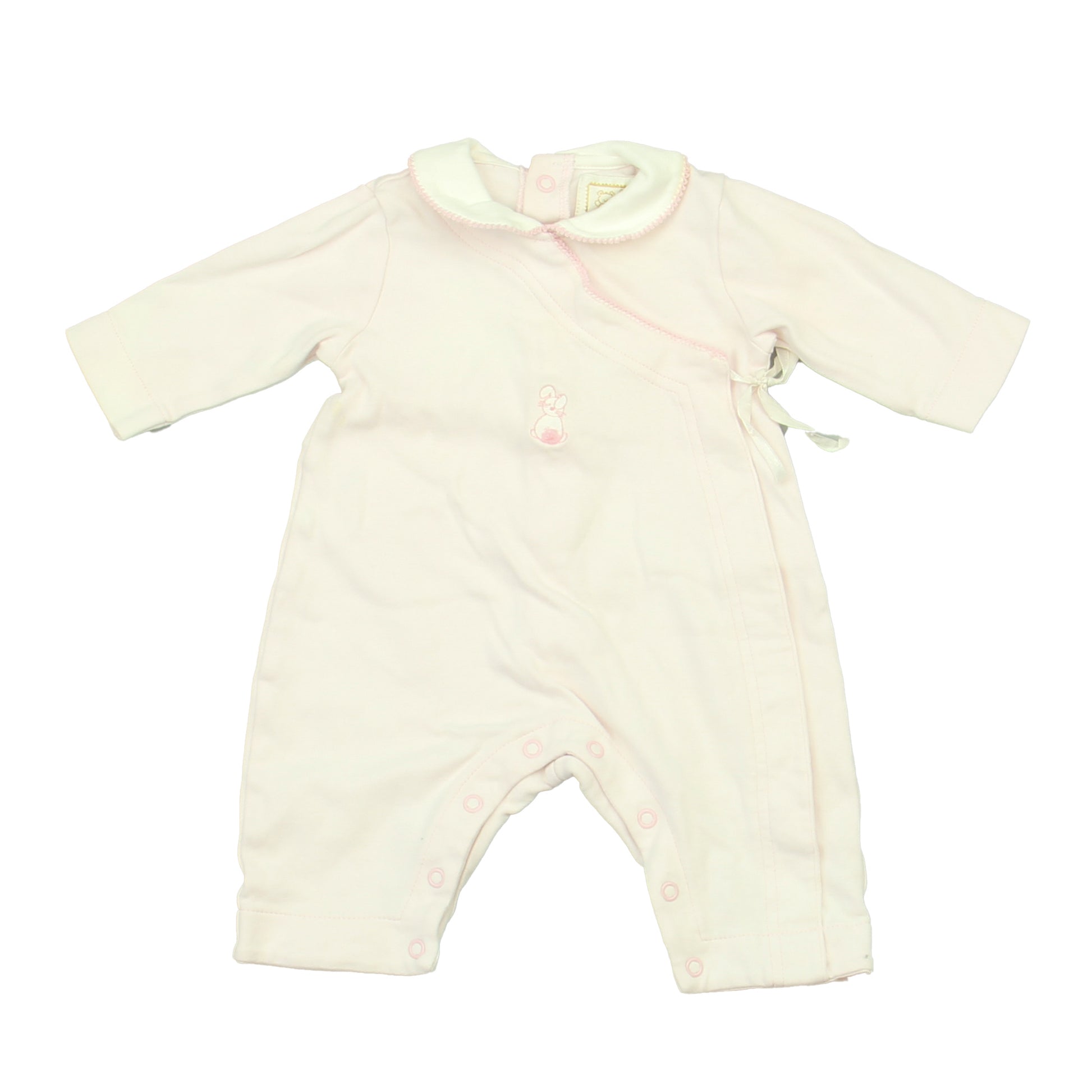 Emile Et Rose Girls Pink | White Long Sleeve Outfit Size: 1-3 Months Pink | White