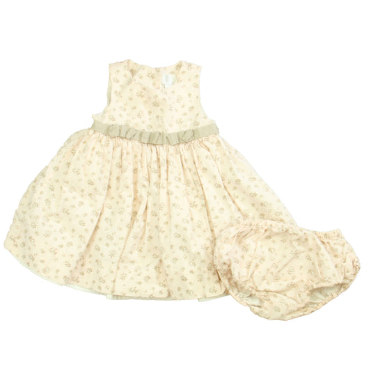 Emma's Garden Girls Pink | Tan Dress Size: 9 Months Pink | Tan