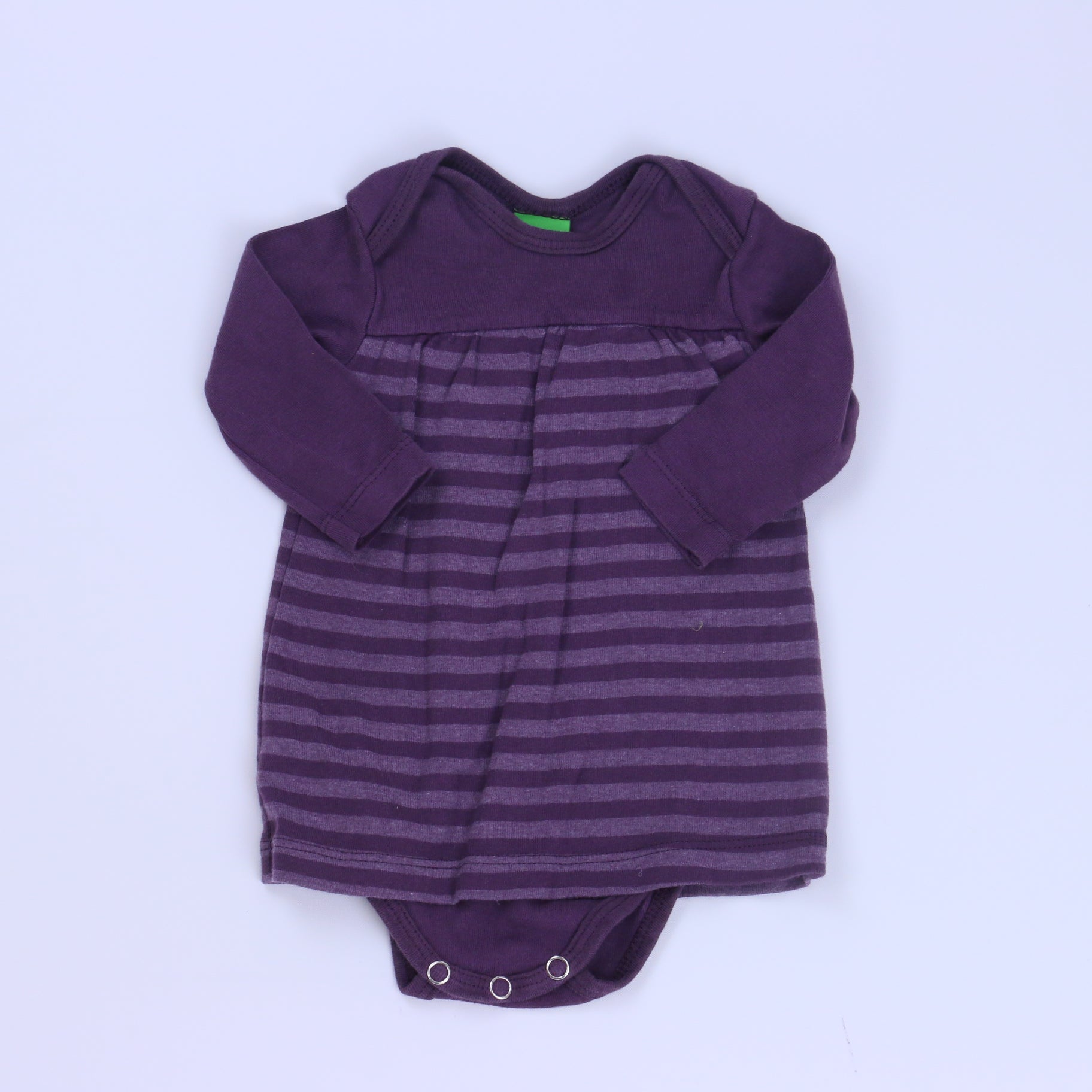 Estella Girls Purple Dress Size: 3 Months Purple