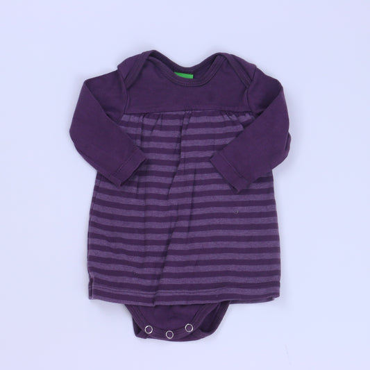 Estella Girls Purple Dress Size: 3 Months Purple