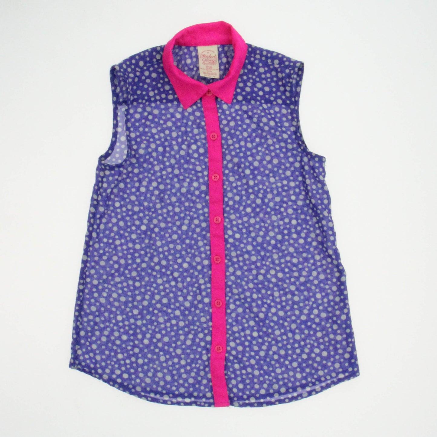 Faded Glory Girls Purple | Pink Blouse Size: 6 Years