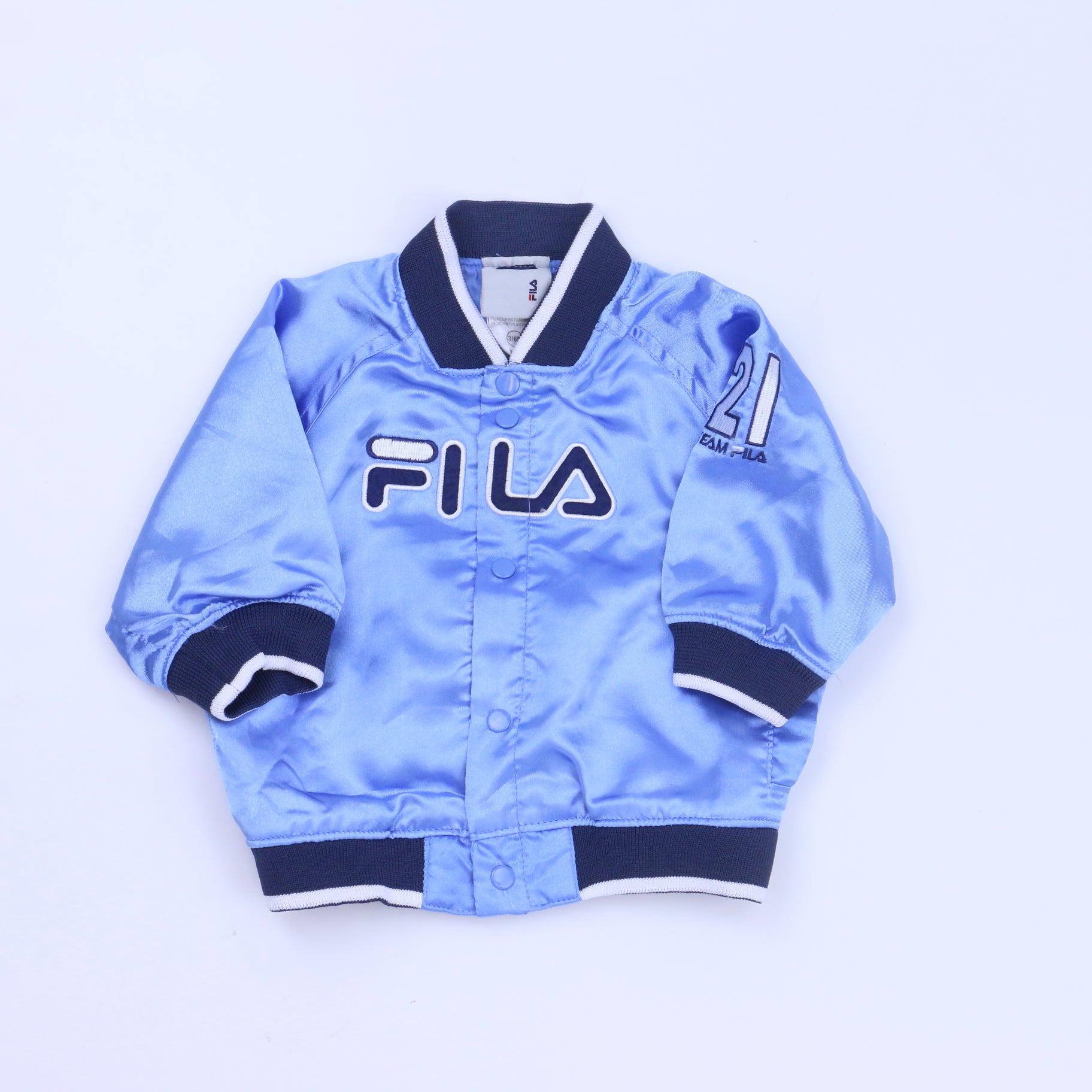 Fila Unisex Blue Jacket Size: 3-6 Months Blue