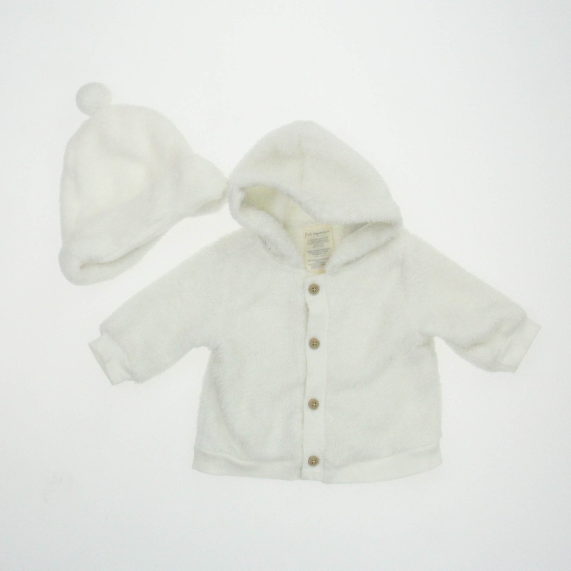 First Impressions Unisex Ivory Jacket Size: 0-3 Months Ivory