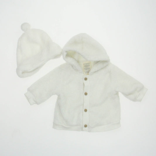 First Impressions Unisex Ivory Jacket Size: 0-3 Months Ivory