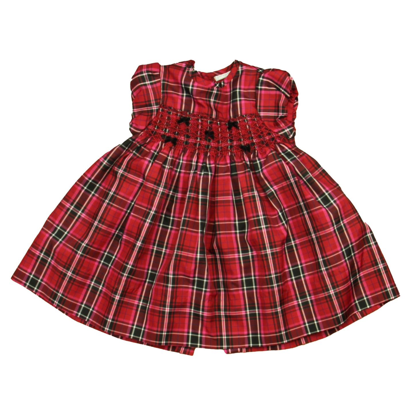 First Impressions Girls Red Plaid Dress Size: 18 Months Red Plaid