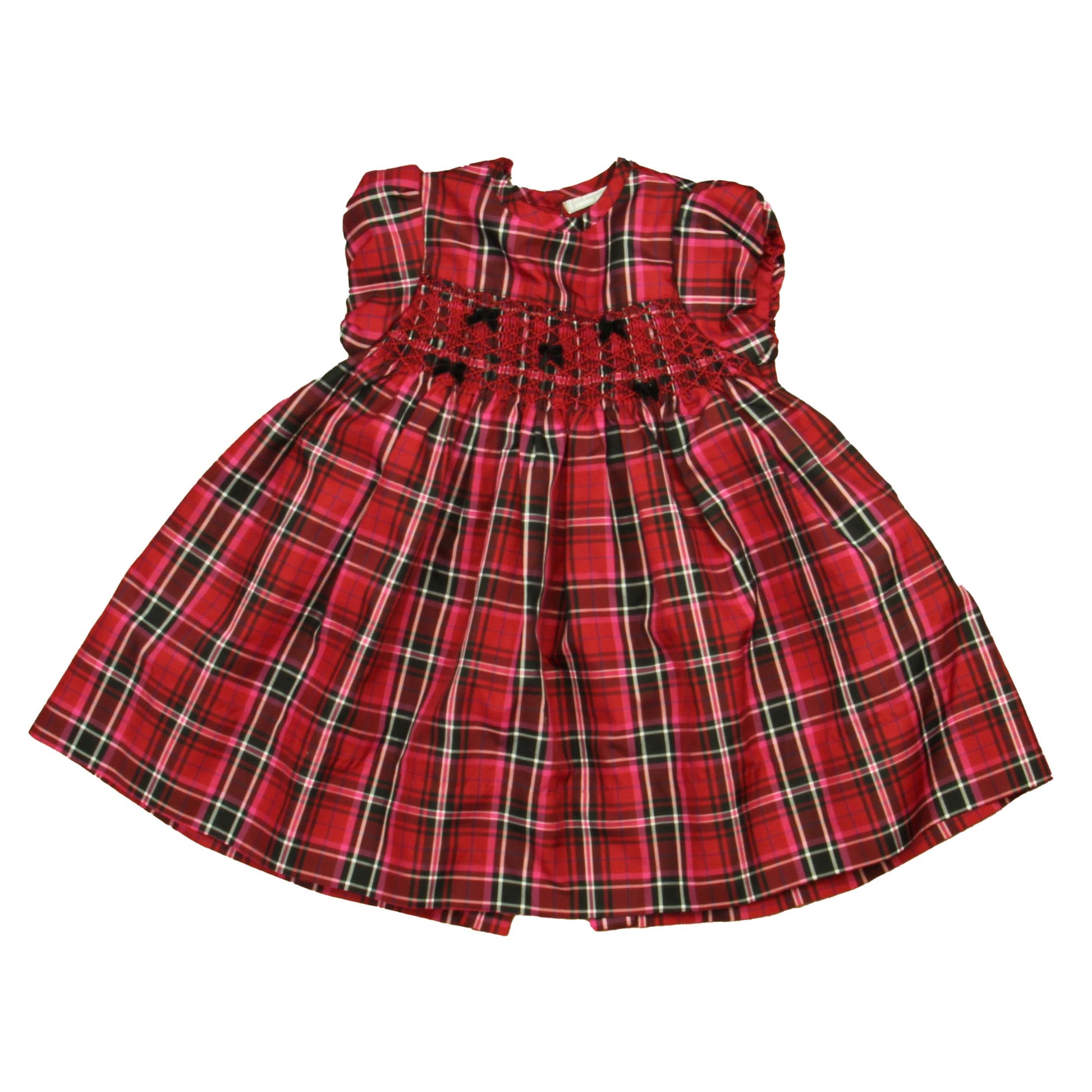 First Impressions Girls Red Plaid Dress Size: 18 Months Red Plaid