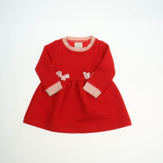 First Impressions Girls Red Dress Size: 6-9 Months Red