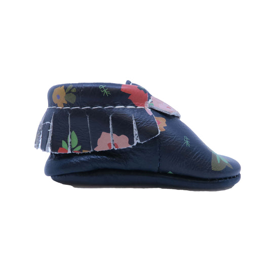 Freshly Picked Girls Blue | Floral Booties Size: 1-2 Infant Blue | Floral