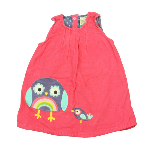 Frugi Girls PInk Owl Romper Size: 6-12 Months PInk Owl