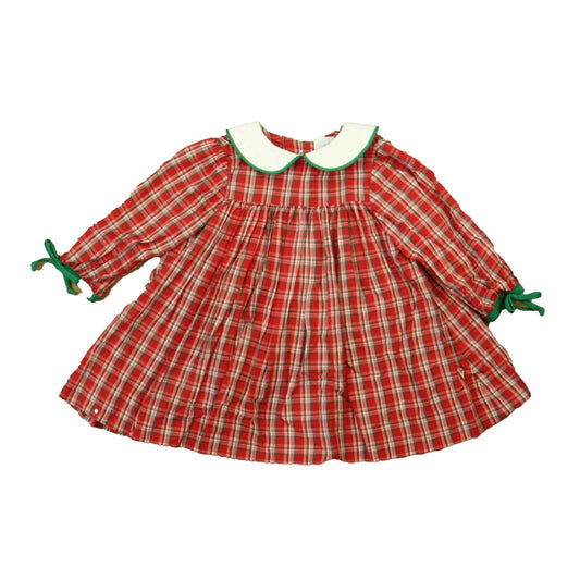 Funtasia too Girls Red Plaid Dress Size: 9 Months Red Plaid