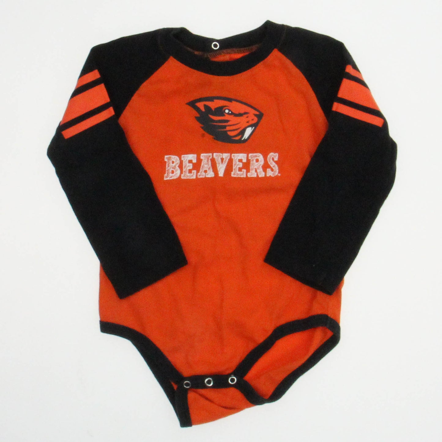 GEN2. Unisex Orange | Black | Beavers Onesie Size: 18 Months Orange | Black | Beavers