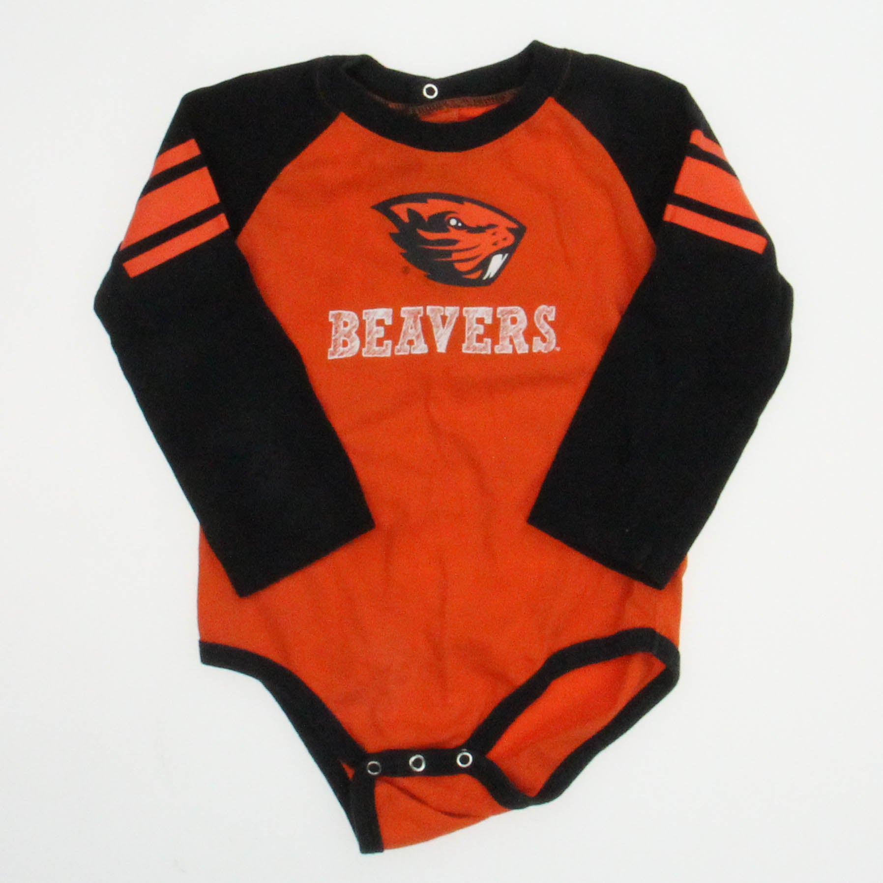 GEN2. Unisex Orange | Black | Beavers Onesie Size: 18 Months Orange | Black | Beavers