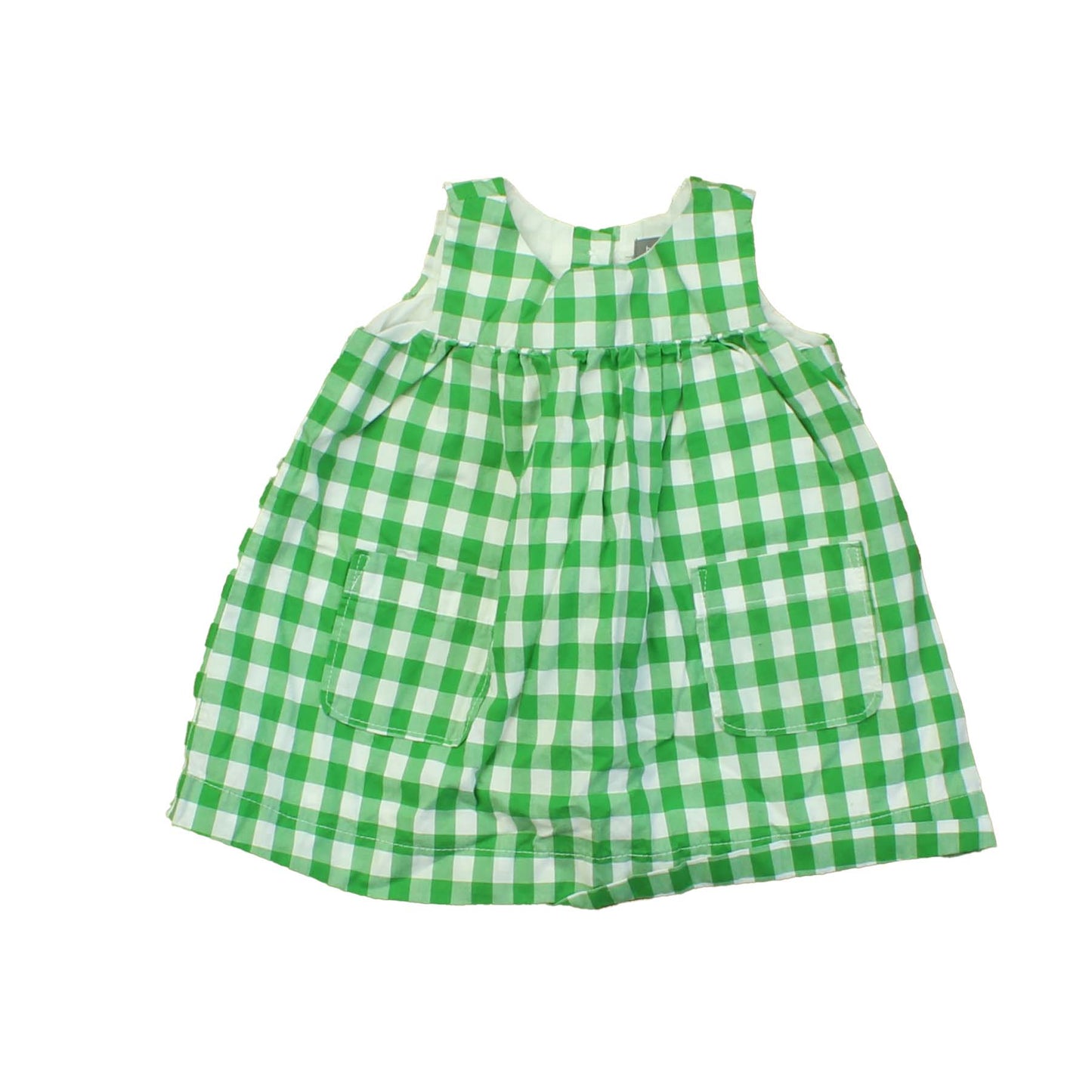 Gap Girls Green | White | Checks Dress Size: 3-6 Months Green | White | Checks