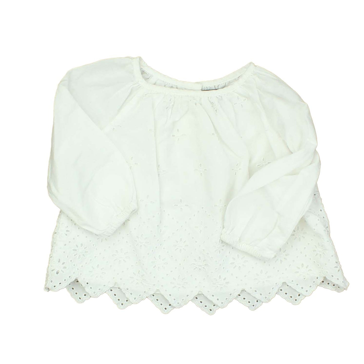 Gap Girls White Blouse Size: 6-12 Months White