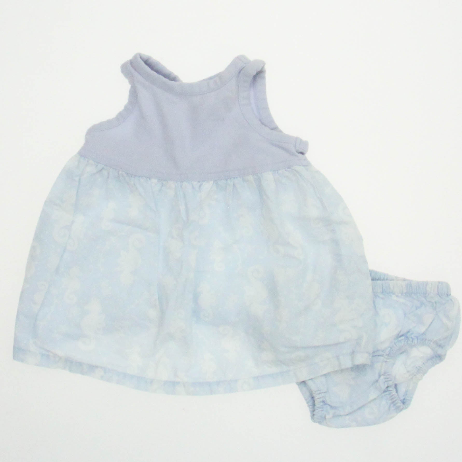 Gap Girls Blue | Seahorses Dress Size: 0-3 Months Blue | Seahorses