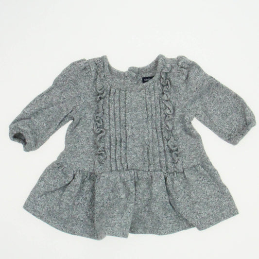 Gap Girls Gray Sweater Dress Size: 0-3 Months Gray
