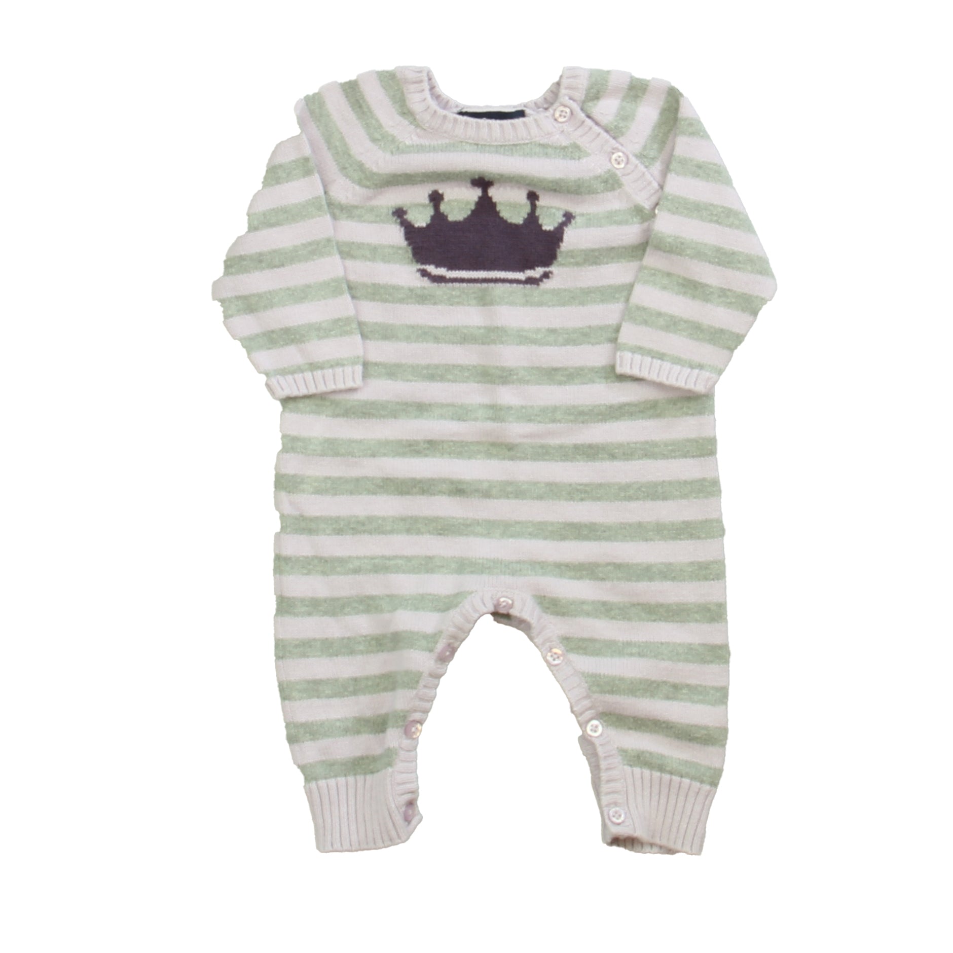 Gap Girls Purple | Gray Long Sleeve Outfit Size: 0-3 Months Purple | Gray