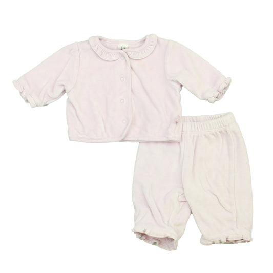 Gap Girls Purple Apparel Sets Size: 0-3 Months Purple