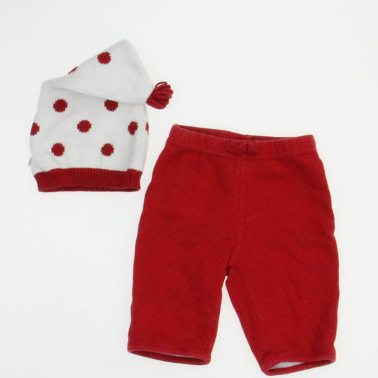 Gap Girls Red | White Pants Size: 0-3 Months Red | White
