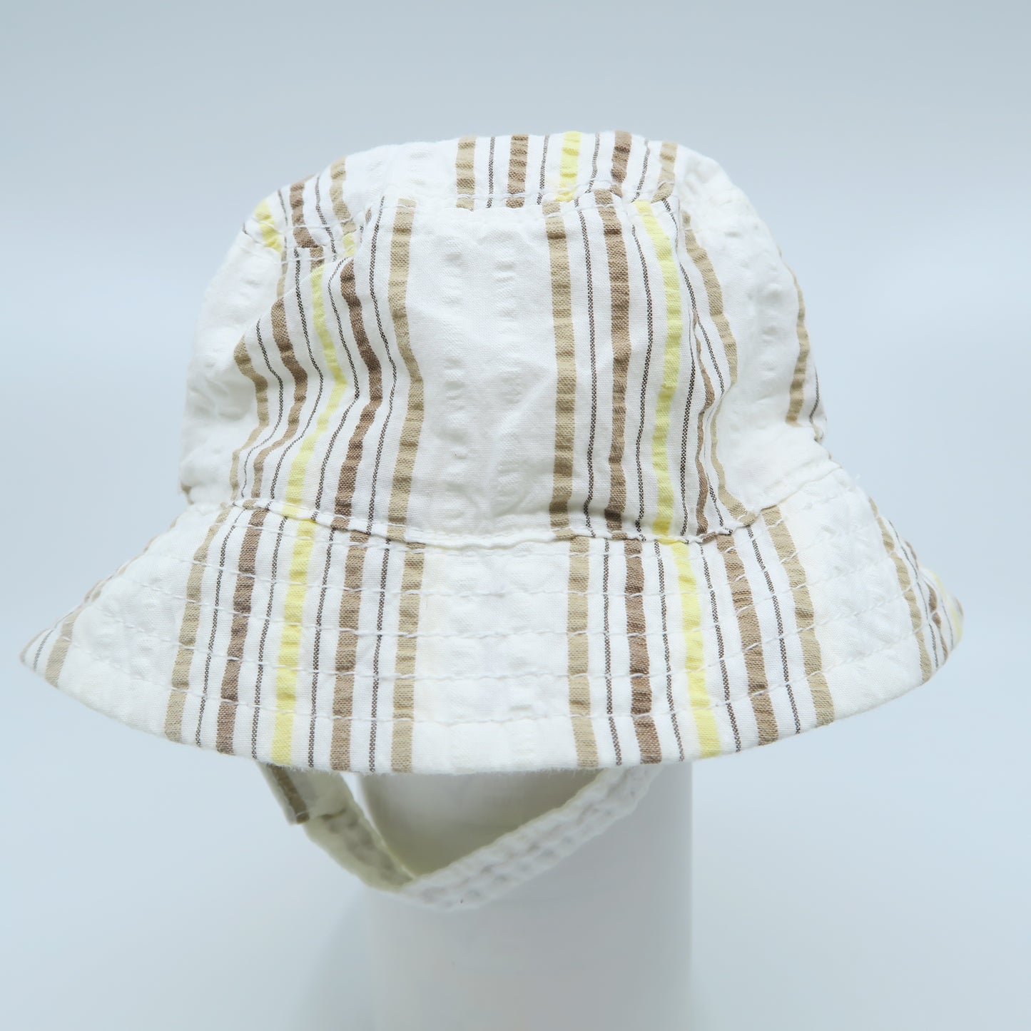 Gap Boys White | Brown Sun Hat Size: 0-6 Months White | Brown