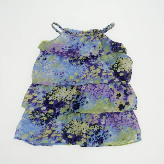Gap Girls Blue | Purple | Floral Dress Size: 12-18 Months Blue | Purple | Floral