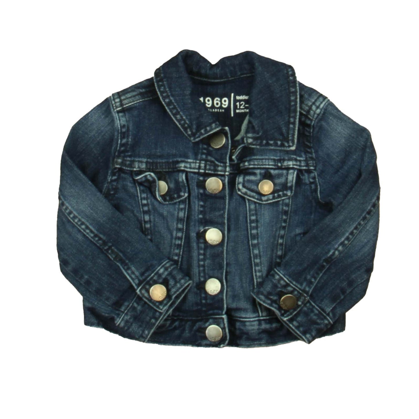 Gap Unisex Blue Jacket Size: 12-18 Months Blue