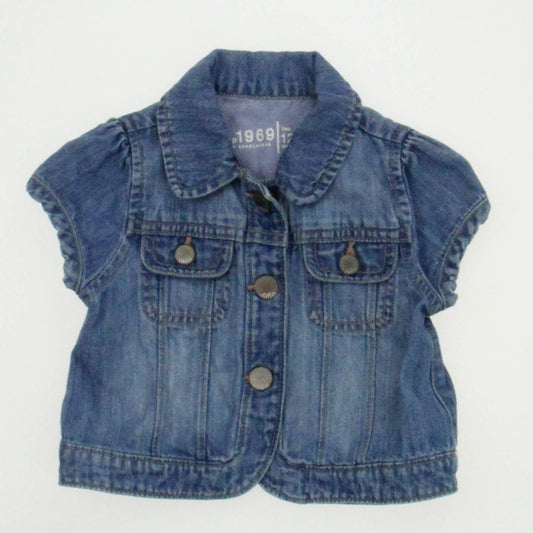 Gap Girls Blue Jacket Size: 12-18 Months Blue