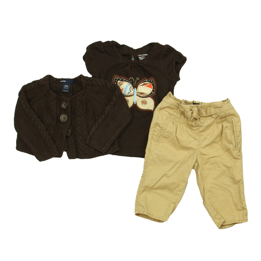 Gap Girls Brown | Tan Apparel Sets Size: 12-18 Months Brown | Tan