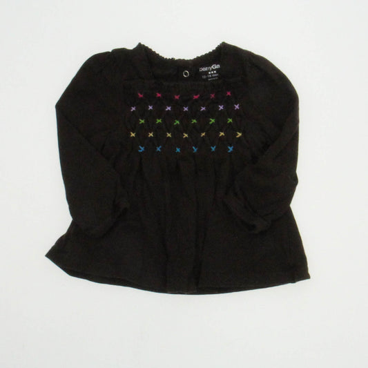 Gap Girls Brown Long Sleeve T-Shirt Size: 12-18 Months Brown