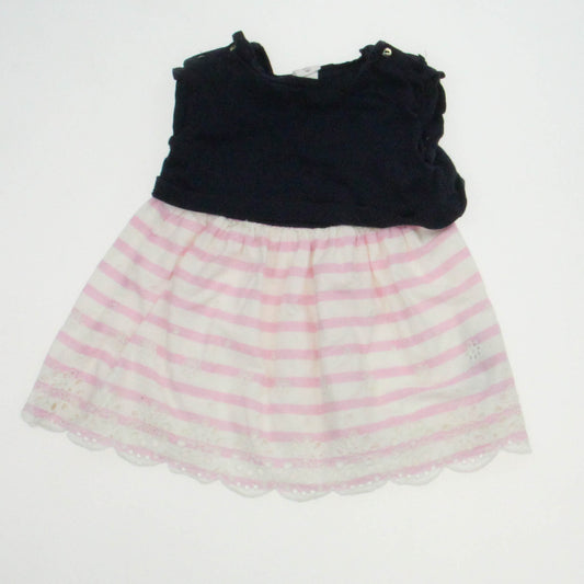 Gap Girls Navy | Pink | White | Stripes Dress Size: 12-18 Months Navy | Pink | White | Stripes