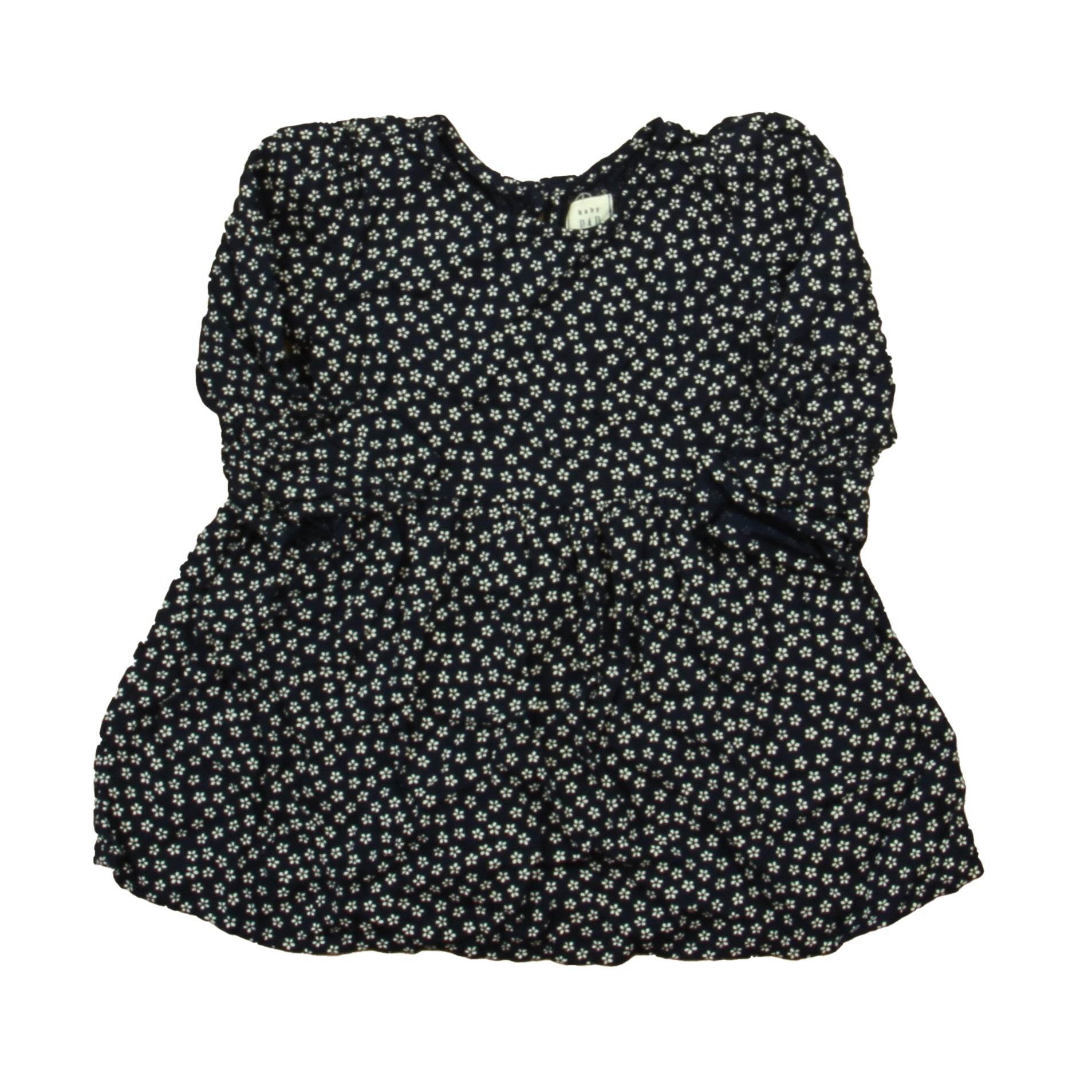 Gap Girls Navy | White Dress Size: 12-18 Months Navy | White