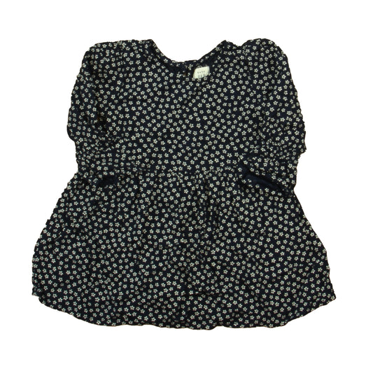Gap Girls Navy | White Dress Size: 12-18 Months Navy | White