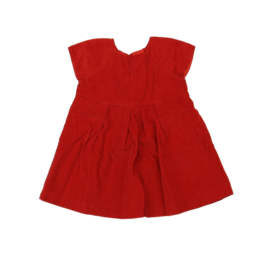 Gap Girls Red Dress Size: 12-18 Months Red
