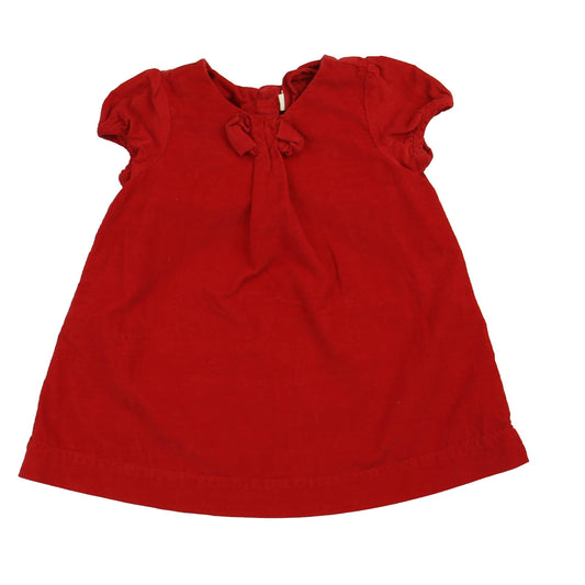 Gap Girls Red Dress Size: 12-18 Months Red