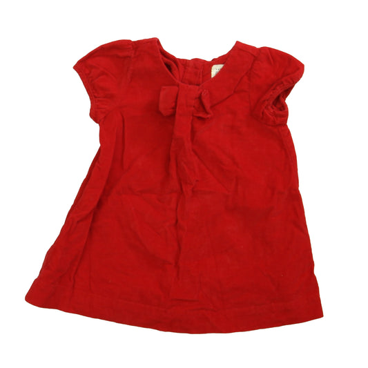 Gap Girls Red Dress Size: 12-18 Months Red