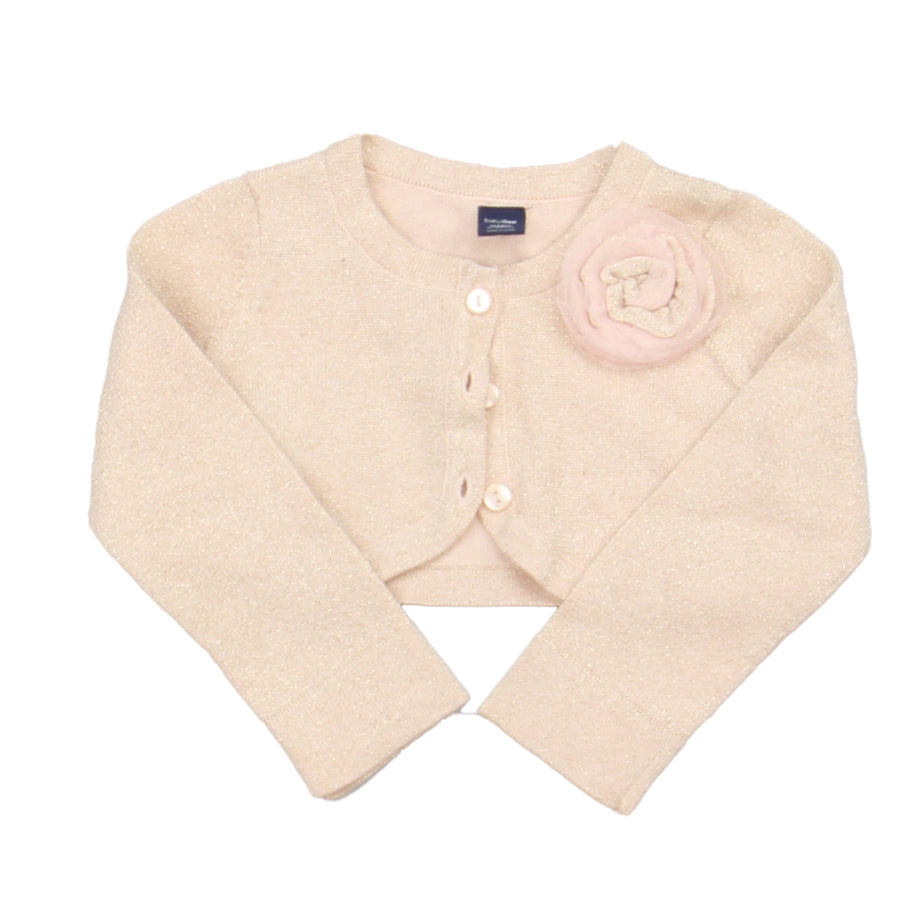 Gap Girls Rose Gold Cardigan Size: 12-18 Months Rose Gold