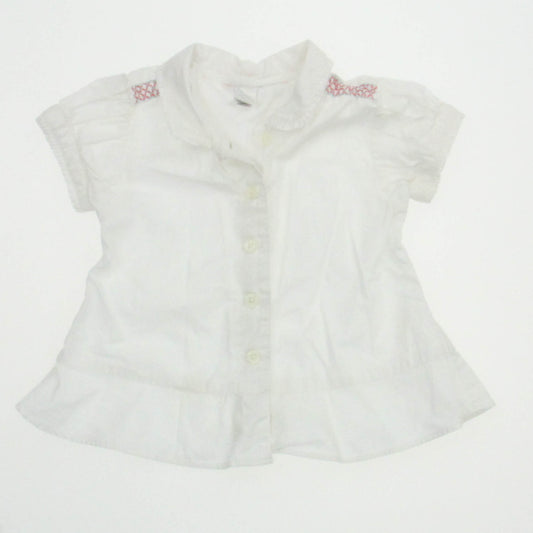 Gap Girls White Dress Size: 12-18 Months White