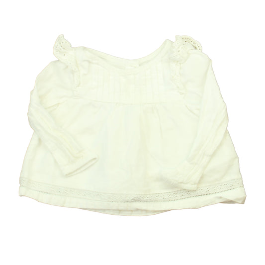 Gap Girls White Blouse Size: 12-18 Months White