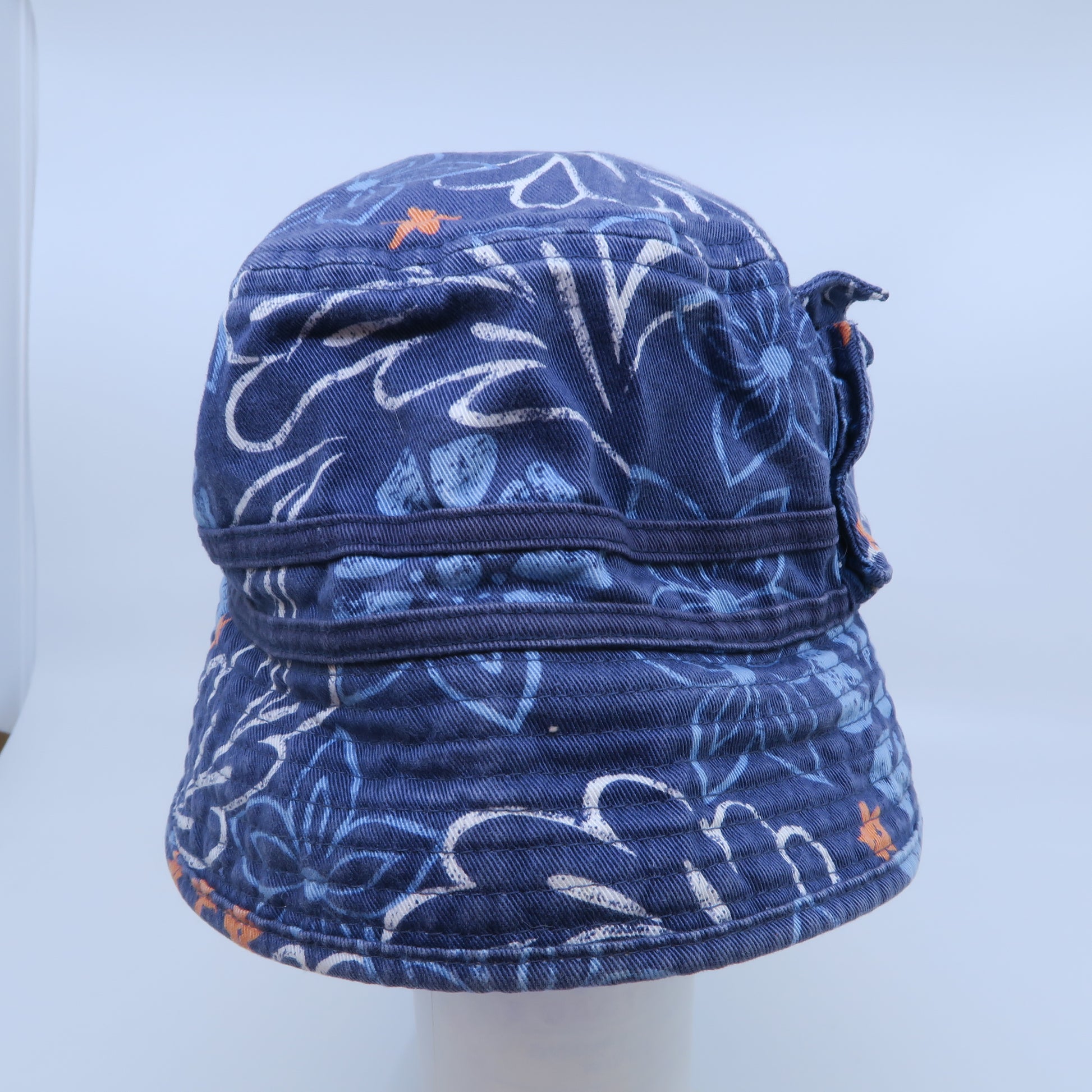 Gap Girls Blue | Floral Sun Hat Size: 12 - 24 Months Blue | Floral