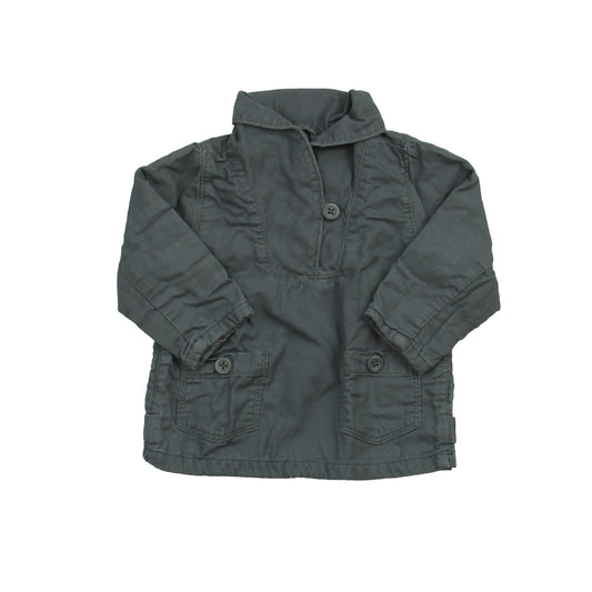Gap Unisex Gray Jacket Size: 18-24 Months Gray