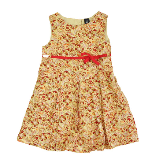Gap Girls Tan | Red Dress Size: 18-24 Months Tan | Red