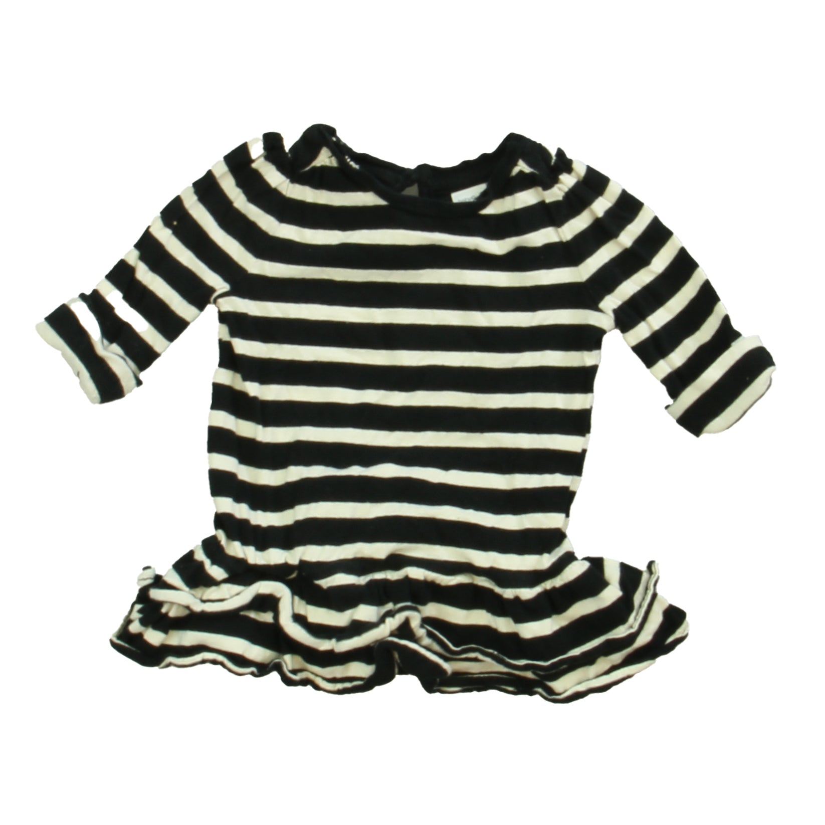 Gap Girls Black | White Long Sleeve T-Shirt Size: 3-6 Months Black | White