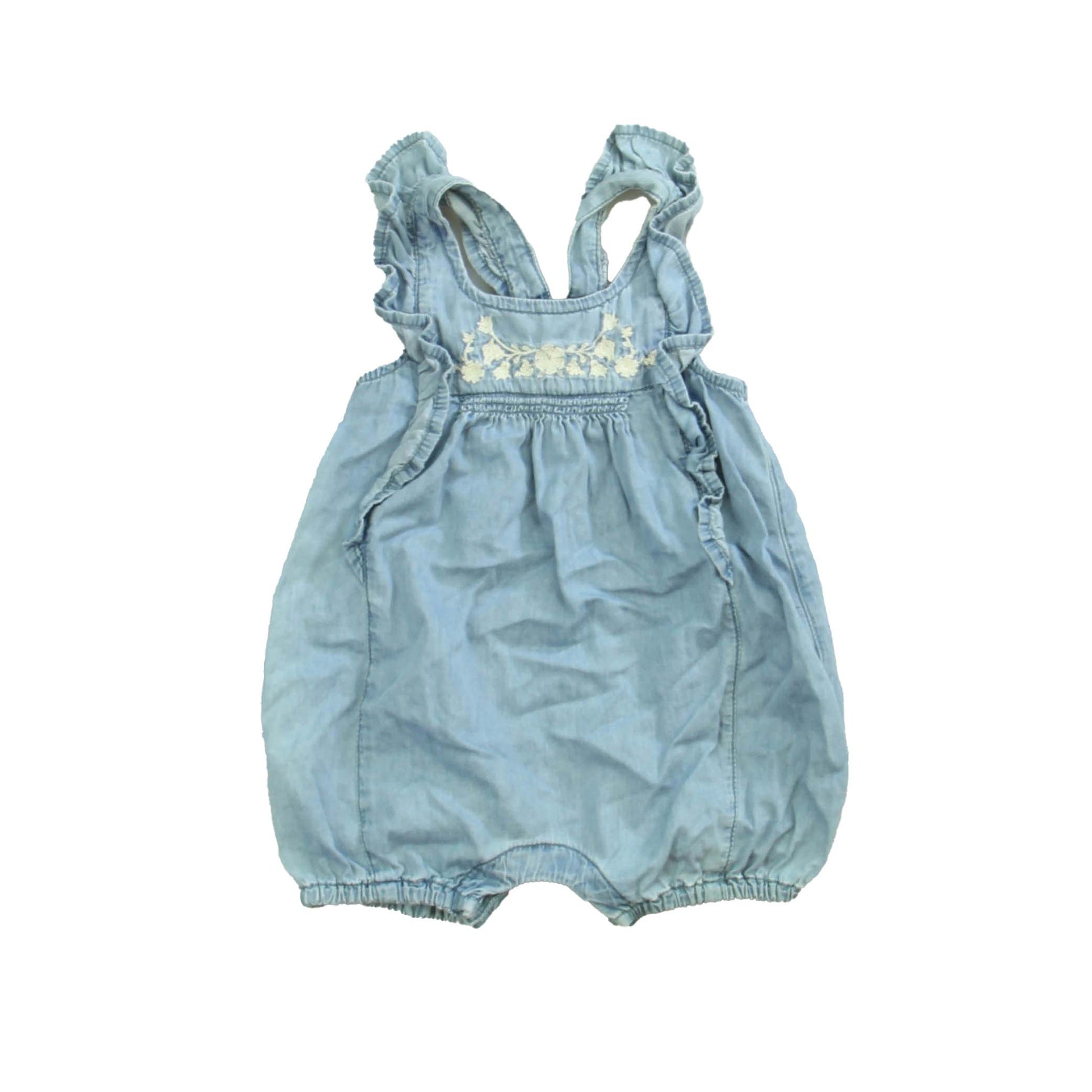 Gap Girls Blue Romper Size: 3-6 Months Blue