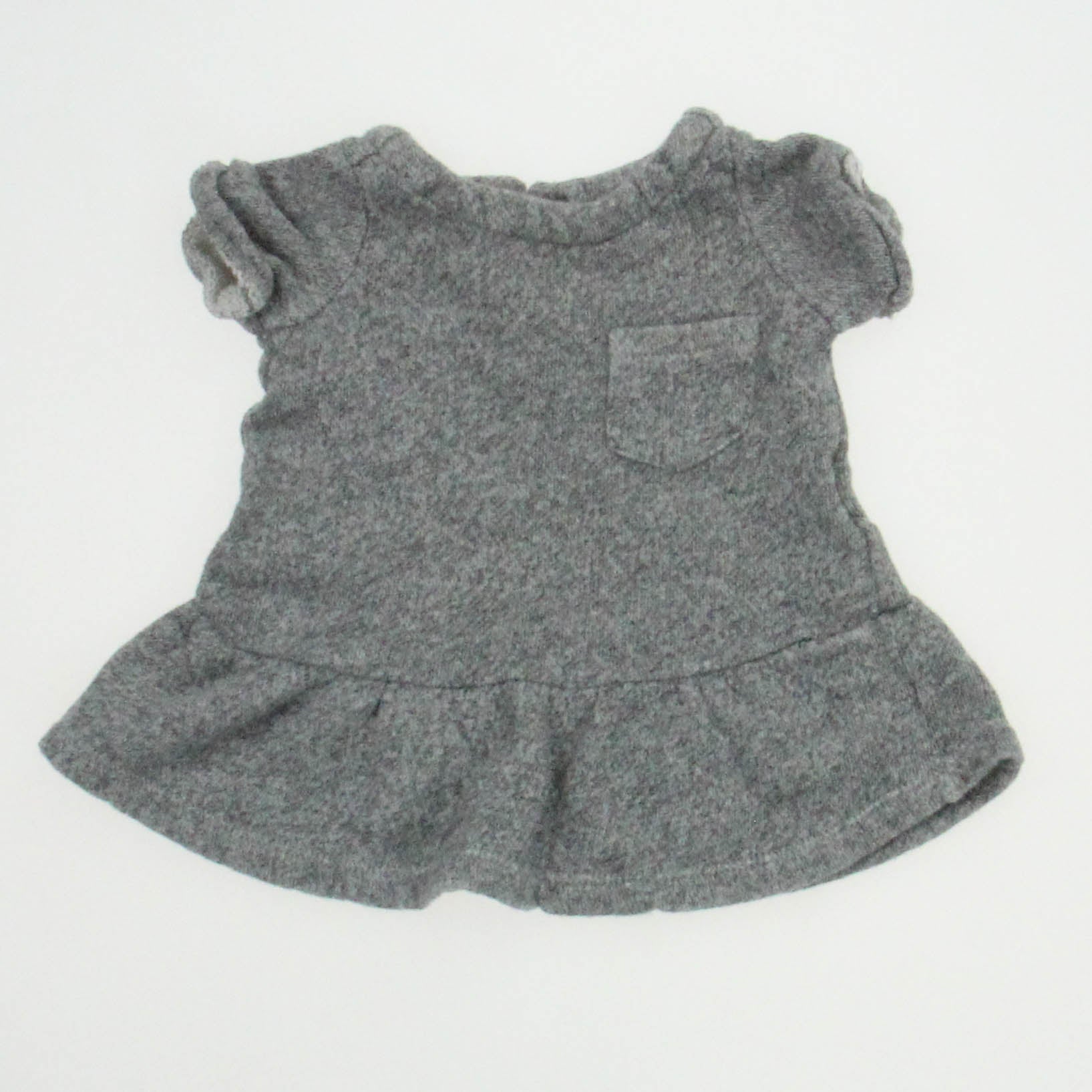 Gap Girls Gray Short Sleeve Shirt Size: 3-6 Months Gray
