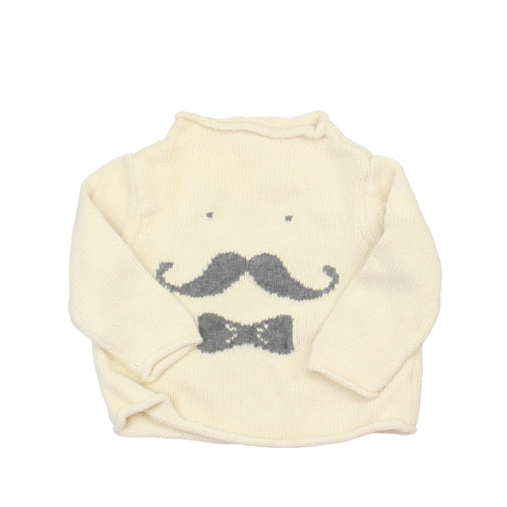 Gap Girls Ivory | Gray Sweater Size: 3-6 Months Ivory | Gray