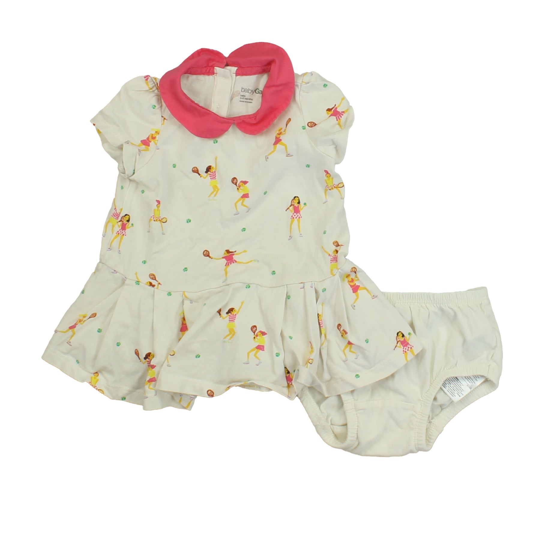 Gap Girls Ivory | Tennis Players Dress Size: 3-6 Months Ivory | Tennis Players