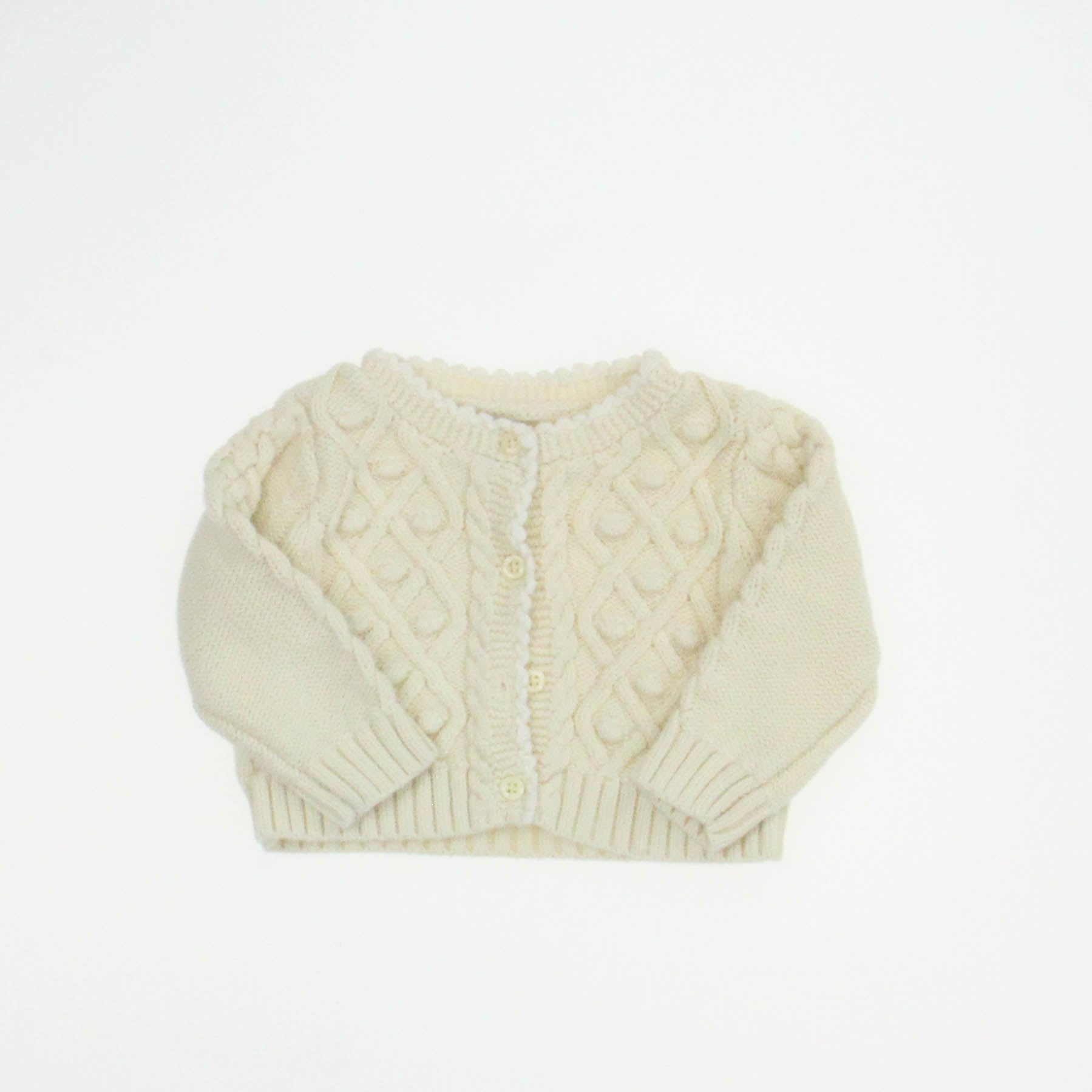 Gap Girls Ivory Cardigan Size: 3-6 Months Ivory