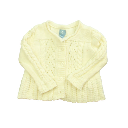 Gap Girls Ivory Cardigan Size: 3-6 Months Ivory